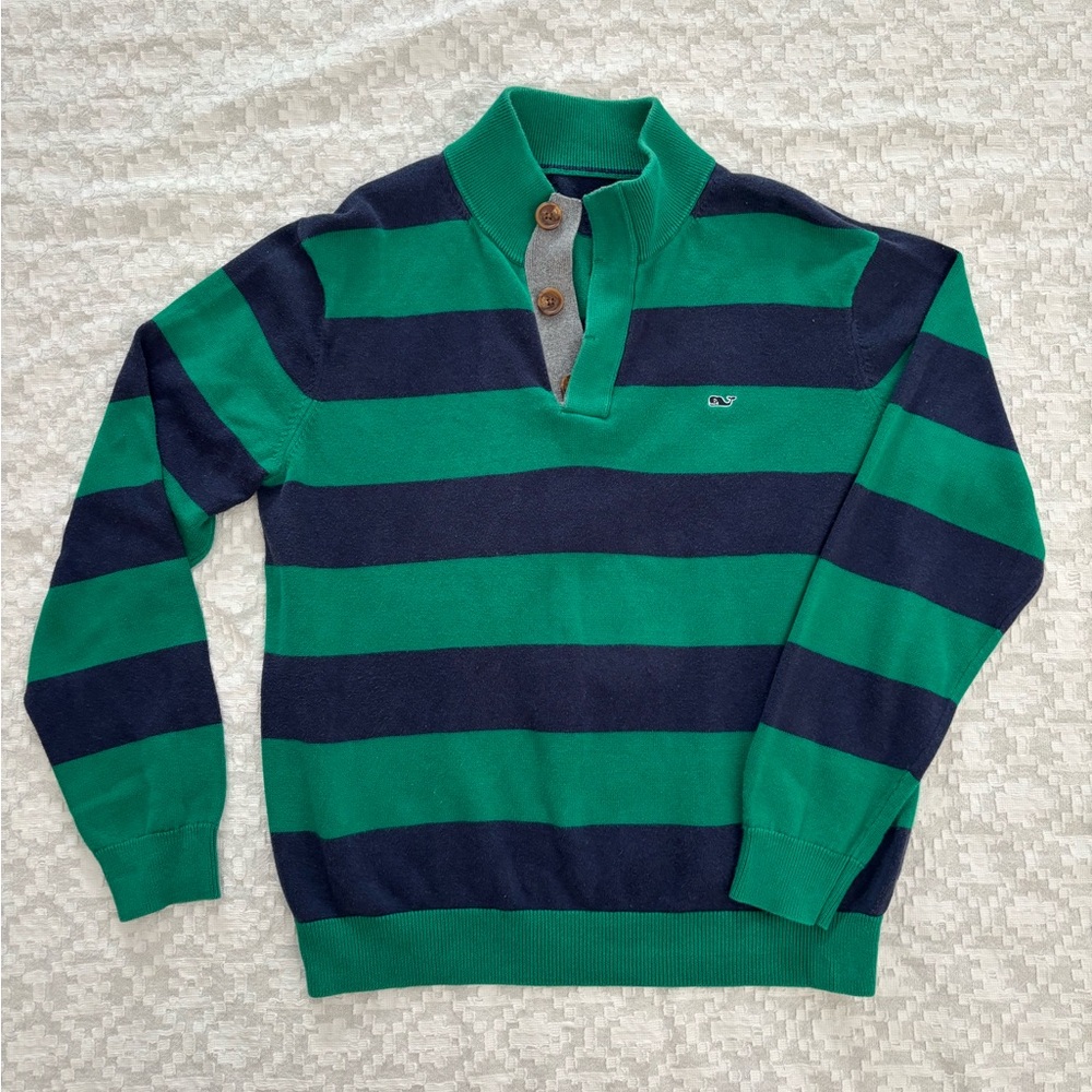 Men's Vineyard Vines 3-Button Knit Striped Sweater